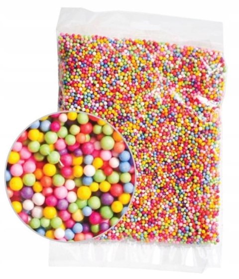 Granulat Kulki Styropianowe Kuleczki Wypełniacz do Prezentu Lekkie 4mm 10g Granulat Kulki Styropianowe Kuleczki Wypełniacz do Prezentu Lekkie 4mm 10g