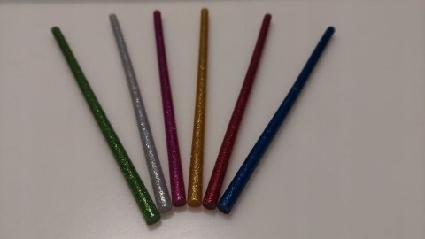 Klej do Pistoletu na Gorąco Wkład Wkłady Uniwersalne 6 sztuk 7mm Klej do Pistoletu na Gorąco Wkład Wkłady Uniwersalne 6 sztuk 7mm
