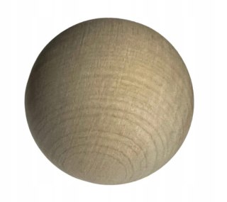 Koralik Drewniany Naturalny Ekologiczny bez Otworu Rękodzieło Dekor 50mm