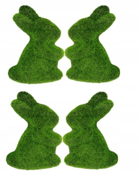 Króliczki Flokowane Wielkanocne Element Dekoracyjny Ozdobny 4 sztuk 8cm Króliczki Flokowane Wielkanocne Element Dekoracyjny Ozdobny 4 sztuk 8cm