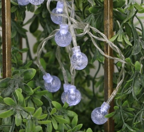 Lampki Led na Choinkę Kuleczki Kulki Zimna Barwa na Baterie 1,6m Lampki Led na Choinkę Kuleczki Kulki Zimna Barwa na Baterie 1,6m