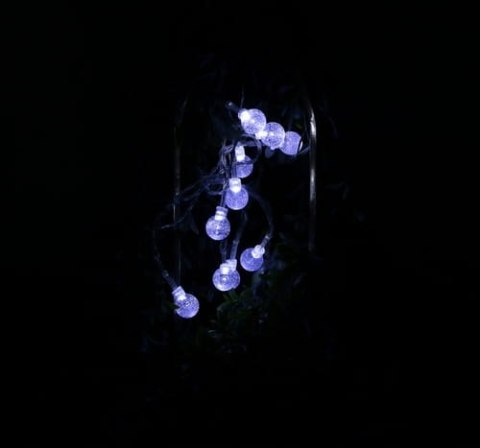 Lampki Led na Choinkę Kuleczki Kulki Zimna Barwa na Baterie 1,6m Lampki Led na Choinkę Kuleczki Kulki Zimna Barwa na Baterie 1,6m
