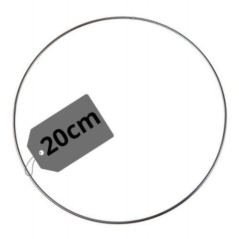 Obręcz Metalowa Srebrna do Łapacza Snów Makramy Okrągła Koło Baza DIY 20cm Obręcz Metalowa Srebrna do Łapacza Snów Makramy Okrągła Koło Baza DIY 20cm