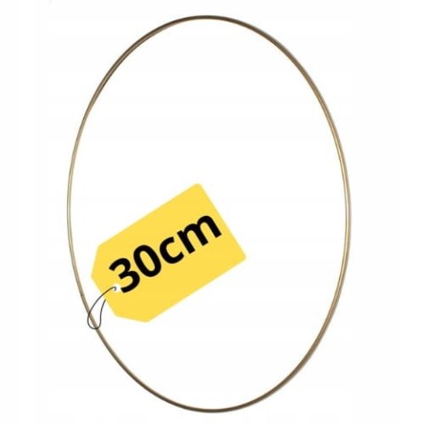 Obręcz Metalowa do Łapacza Snów Makramy Złota Okrągła Kółko Koło Baza 30cm Obręcz Metalowa do Łapacza Snów Makramy Złota Okrągła Kółko Koło Baza 30cm