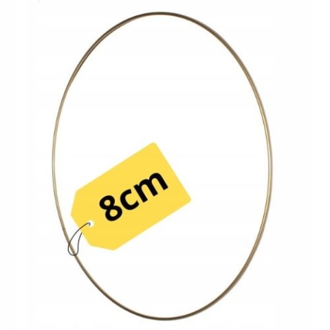 Obręcz Metalowa do Łapacza Snów Makramy Złota Okrągła Kółko Koło Baza 8cm Obręcz Metalowa do Łapacza Snów Makramy Złota Okrągła Kółko Koło Baza 8cm