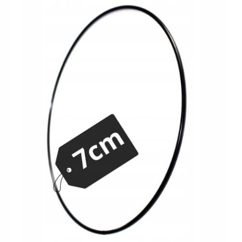 Obręcz do Łapacza Snów Makramy Metalowa Okrągła Kółko Koło Czarna DIY 7cm Obręcz do Łapacza Snów Makramy Metalowa Okrągła Kółko Koło Czarna DIY 7cm