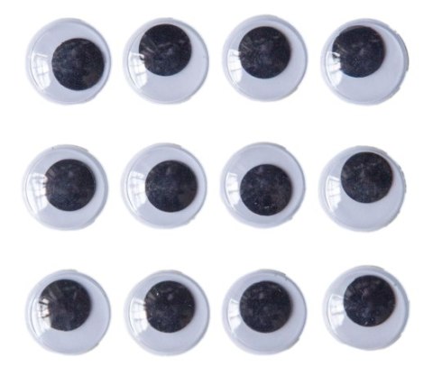 Oczka Samoprzylepne Ruchome Oczy Kreatywne do Prac Plastycznych 20mm Oczka Samoprzylepne Ruchome Oczy Kreatywne do Prac Plastycznych 20mm