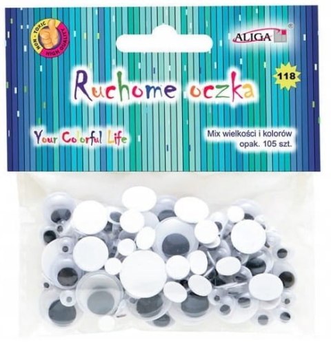 Oczka Samoprzylepne Ruchome Oczy Mix Kreatywne Scrapbooking Dodatki 105szt. Oczka Samoprzylepne Ruchome Oczy Mix Kreatywne Scrapbooking Dodatki 105szt.