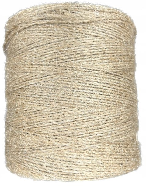 Sznurek Jutowy 100% Juta Naturalny Ekologiczny Uniwersalny Ozdobny 1mm500m Sznurek Jutowy 100% Juta Naturalny Ekologiczny Uniwersalny Ozdobny 1mm500m