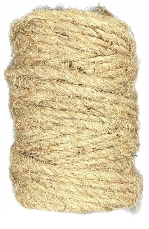 Sznurek Jutowy 100% Juta Naturalny Ekologiczny na Drapak dla Kota 4-5mm 30m Sznurek Jutowy 100% Juta Naturalny Ekologiczny na Drapak dla Kota 4-5mm 30m