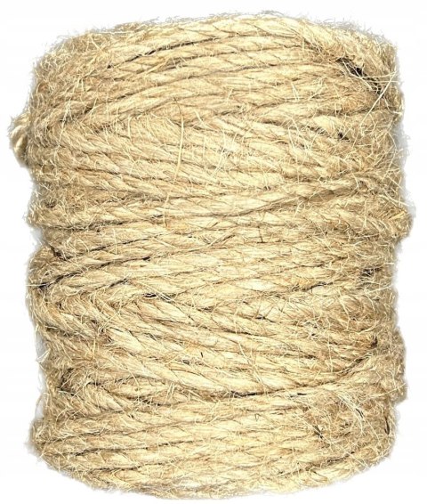 Sznurek Jutowy 100% Juta Naturalny Ekologiczny na Drapak dla Kota 4-5mm 50m Sznurek Jutowy 100% Juta Naturalny Ekologiczny na Drapak dla Kota 4-5mm 50m