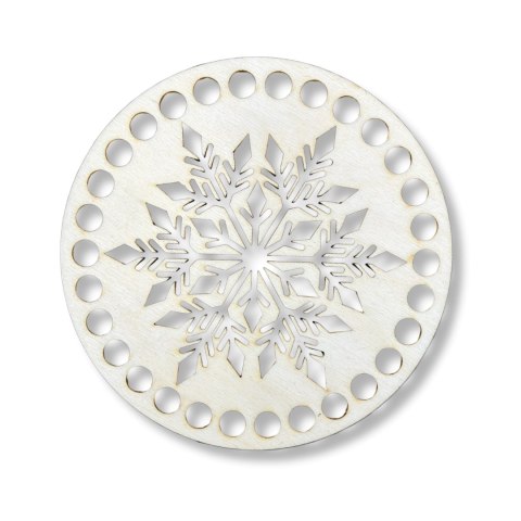 Baza Dno Koszyka Koszyczka Sklejka Drewniana Ekologiczna Śnieżynka 15cm Baza Dno Koszyka Koszyczka Sklejka Drewniana Ekologiczna Śnieżynka 15cm