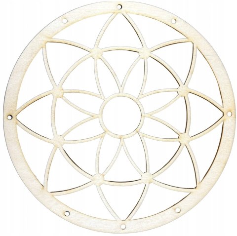 Baza Obręcz do Łapacza Snów Mandala Kwiat Drewniana Ekologiczna EKO 25cm Baza Obręcz do Łapacza Snów Mandala Kwiat Drewniana Ekologiczna EKO 25cm