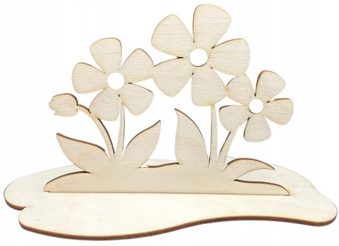 Drewniane Kwiatki Podstawka Pomysł na Prezent Naturalne EKO 9,3 x 12,3cm Drewniane Kwiatki Podstawka Pomysł na Prezent Naturalne EKO 9,3 x 12,3cm