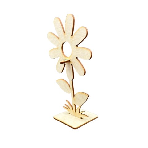Kwiatek na Lizaka Kwiat na Lizak Sklejka Drewniana Naturalny Dekor 16,5cm Kwiatek na Lizaka Kwiat na Lizak Sklejka Drewniana Naturalny Dekor 16,5cm