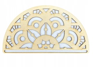 Półmandala Drewniana Baza do Makramy Naturalna Ekologiczna Mandala 20cm