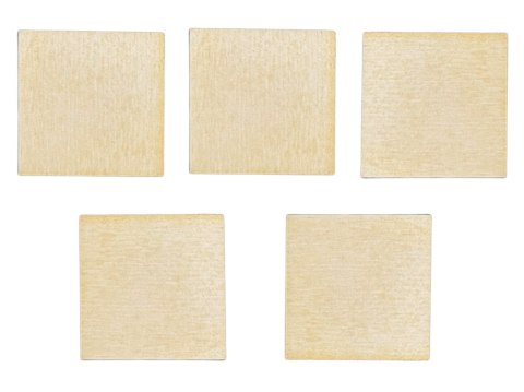 Scrapki Kwadraty Sklejka Drewniana Naturalne Dekor ECO 5 x 5cm 5 sztuk Scrapki Kwadraty Sklejka Drewniana Naturalne Dekor ECO 5 x 5cm 5 sztuk