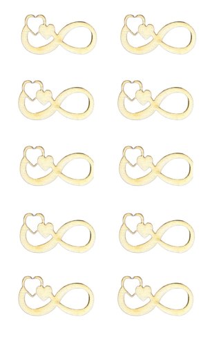 Scrapki Nieskończona Miłość Forever Sklejka Drewniana ECO 3x1,5cm 10szt
