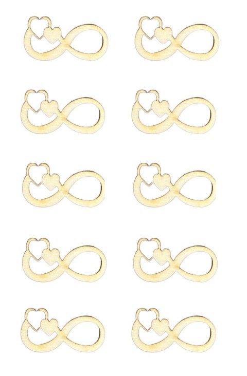 Scrapki Nieskończona Miłość Forever Sklejka Drewniana ECO 3x1,5cm 10szt Scrapki Nieskończona Miłość Forever Sklejka Drewniana ECO 3x1,5cm 10szt