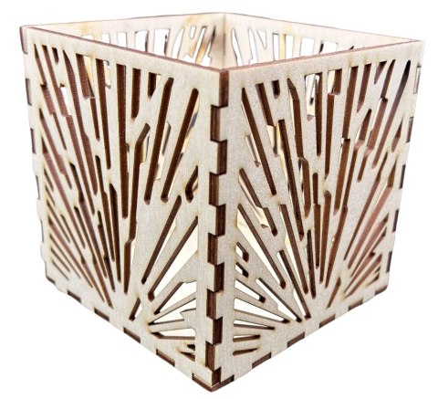 Lampion Świecznik Latarenka Sklejka Drewniana Dekoracyjna PL Producent 11cm Lampion Świecznik Latarenka Sklejka Drewniana Dekoracyjna PL Producent 11cm