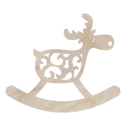 Renifer Drewniany Naturalny Dekoracja Ozdoba Świąteczna Rudolf Dekor Eko Renifer Drewniany Naturalny Dekoracja Ozdoba Świąteczna Rudolf Dekor Eko