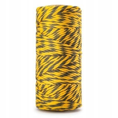 Sznurek do Makramy Bawełniany Skręcany Ekologiczny Twist Pszczoła 20m 3mm Sznurek do Makramy Bawełniany Skręcany Ekologiczny Twist Pszczoła 20m 3mm