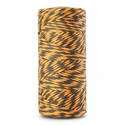Sznurek do Makramy Bawełniany Skręcany Ekologiczny Twist Tygrysi 20m 2mm Sznurek do Makramy Bawełniany Skręcany Ekologiczny Twist Tygrysi 20m 2mm