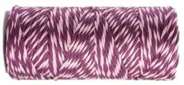 Sznurek do Makramy Bawełniany Skręcany Twist Liliowo-Fioletowy ECO 50m 2mm Sznurek do Makramy Bawełniany Skręcany Twist Liliowo-Fioletowy ECO 50m 2mm