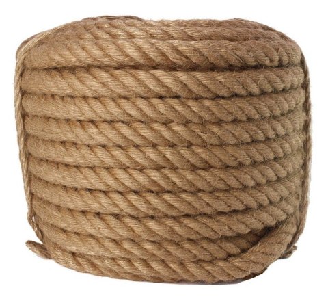 Lina Jutowa Skręcana 28mm 20m Dekoracyjna Żeglarska na Drapak dla Kota ECO Lina Jutowa Skręcana 28mm 20m Dekoracyjna Żeglarska na Drapak dla Kota ECO