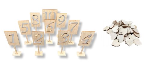 Numery Stołów Numerki na Stół Stoły Weselne Serca Serduszka Drewniane Dekor Numery Stołów Numerki na Stół Stoły Weselne Serca Serduszka Drewniane Dekor