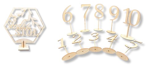 Numery na Stół Numerki na Stoły Weselne Napis Słodki Stół Dekor Drewniany Numery na Stół Numerki na Stoły Weselne Napis Słodki Stół Dekor Drewniany