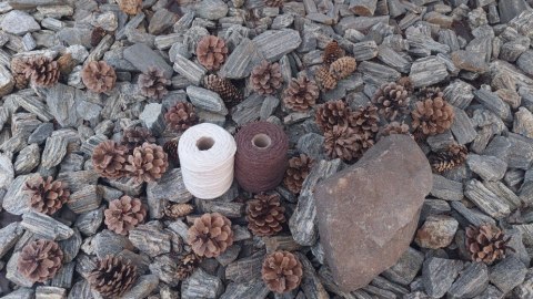 Sznurek do Makramy Bawełniany Skręcany Naturalny Brązowy Zestaw Sznurek do Makramy Bawełniany Skręcany Naturalny Brązowy Zestaw