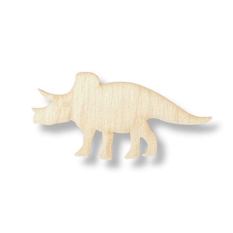 DINOZAUR TRICERATOPS Drewniany Dekor Zwierz Zwierzę Zwierzątko Eko 1 sztuka DINOZAUR TRICERATOPS Drewniany Dekor Zwierz Zwierzę Zwierzątko Eko 1 sztuka