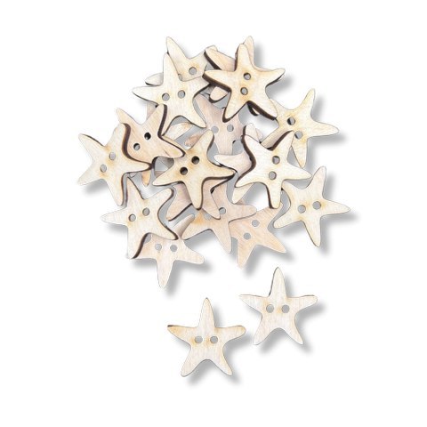 Guziki Ozdobne Drewniane Naturalne Rozgwiazdy Rozgwiazda Guzik 25mm 20 szt. Guziki Ozdobne Drewniane Naturalne Rozgwiazdy Rozgwiazda Guzik 25mm 20 szt.