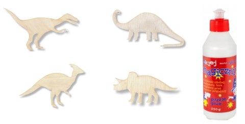 Klej MAGIC Dinozaur Dinozaury Drewniane Dzień Dinozaura Prace Plastyczne Klej MAGIC Dinozaur Dinozaury Drewniane Dzień Dinozaura Prace Plastyczne