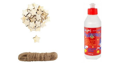 Klej MAGIC Gwiazdka Gwiazdki Gwiazdeczki Scrapki Sznurek Jutowy 12m 2mm Eko Klej MAGIC Gwiazdka Gwiazdki Gwiazdeczki Scrapki Sznurek Jutowy 12m 2mm Eko