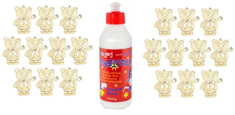 Klej Magic Szkolny Magiczny 250g Misie Miś DZIEŃ MISIA Scrapki Dekor Eko Klej Magic Szkolny Magiczny 250g Misie Miś DZIEŃ MISIA Scrapki Dekor Eko