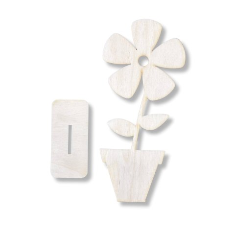 Kwiat Kwiatek w Doniczce Dekoracja Stojąca na Podstawce Dekor Ozdoba 20 cm Kwiat Kwiatek w Doniczce Dekoracja Stojąca na Podstawce Dekor Ozdoba 20 cm