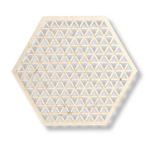 Panel Ścienny Ozdoba na Ścianę Dekor Drewniany Ażurowy Sześciokąt Heksagon Panel Ścienny Ozdoba na Ścianę Dekor Drewniany Ażurowy Sześciokąt Heksagon