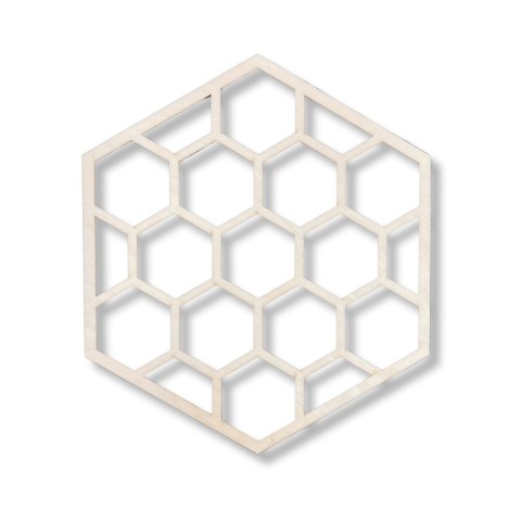 Panel Ścienny Ozdoba na Ścianę Dekor Drewniany Ażurowy Sześciokąt Heksagon Panel Ścienny Ozdoba na Ścianę Dekor Drewniany Ażurowy Sześciokąt Heksagon