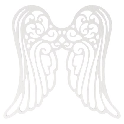 Skrzydła Anielskie BIAŁE Duże Skrzydełka do Aniołka Dekor Eko Rękodzieło