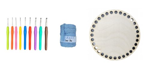 Sznurek Bawełniany 5mm Skręcany Błękitny Szydełka Zestaw Szydełek Baza Spód Sznurek Bawełniany 5mm Skręcany Błękitny Szydełka Zestaw Szydełek Baza Spód