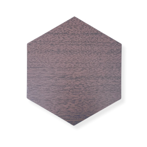 Drewniany sześciokąt z sklejki kolor WENGE baza dekor wielokąt decoupage heksagon 15cm Drewniany sześciokąt z sklejki kolor WENGE baza dekor wielokąt decoupage heksagon 15cm