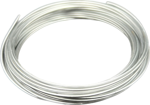 Drut Drucik Florystyczny Uniwersalny Aluminiowy Dekoracyjny Srebrny 5m Drut Drucik Florystyczny Uniwersalny Aluminiowy Dekoracyjny Srebrny 5m