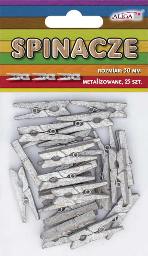 Klamerki Spinacze Uniwersalne Drewniane Dekoracyjne Ozdobne Metalizowane Klamerki Spinacze Uniwersalne Drewniane Dekoracyjne Ozdobne Metalizowane