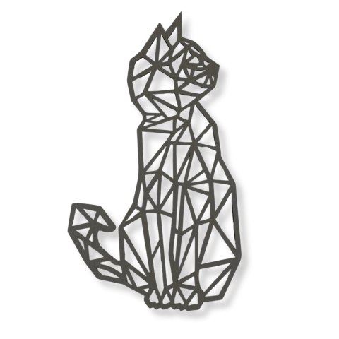 Obraz Ażurowy do Salony Sypialni Kuchni Kot Kotek Czarny Dekor Eko 3D 26 cm Obraz Ażurowy do Salony Sypialni Kuchni Kot Kotek Czarny Dekor Eko 3D 26 cm