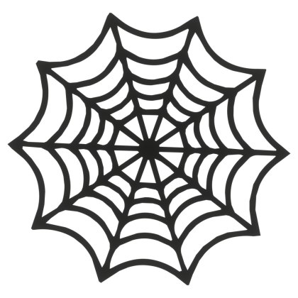 PAJĘCZYNA MAŁA HALLOWEEN CZARNA Dekor Podkładka Podstawka Drewniana Ozdoba