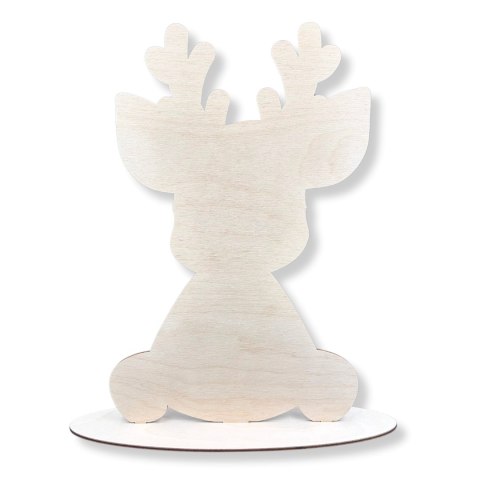 RENIFER 30CM Drewniany Dekoracja Ozdoba Stojąca Dekor Eko Polski Producent RENIFER 30CM Drewniany Dekoracja Ozdoba Stojąca Dekor Eko Polski Producent