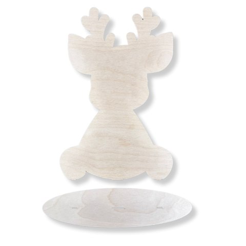 RENIFER 30CM Drewniany Dekoracja Ozdoba Stojąca Dekor Eko Polski Producent RENIFER 30CM Drewniany Dekoracja Ozdoba Stojąca Dekor Eko Polski Producent