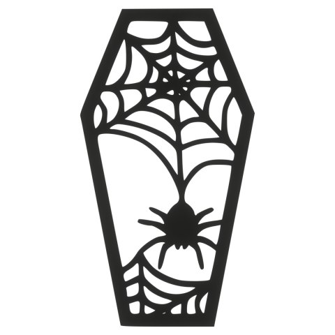 Zawieszka Drewniana CZARNA TRUMNA PAJĄKÓW HALLOWEEN Ozdoba Polski Producent Zawieszka Drewniana CZARNA TRUMNA PAJĄKÓW HALLOWEEN Ozdoba Polski Producent